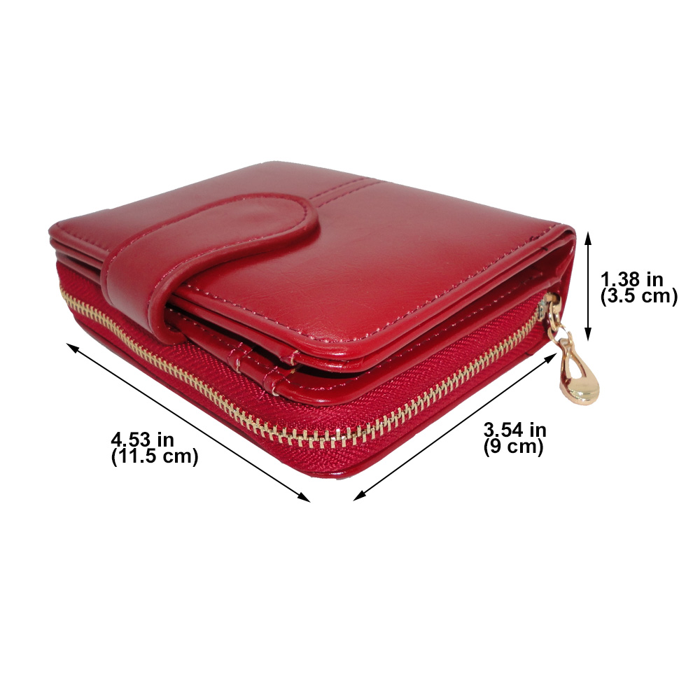 Red Wallet PU Leather - Image 5