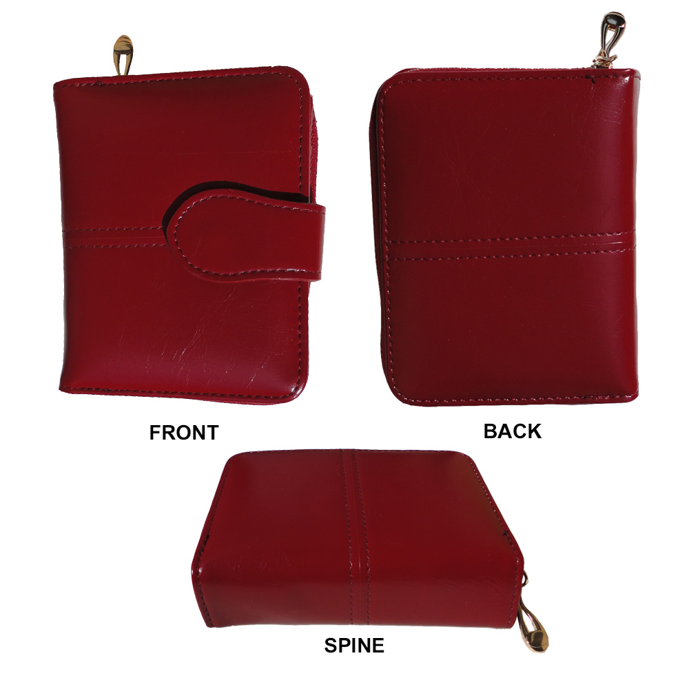 Red Wallet PU Leather - Image 6