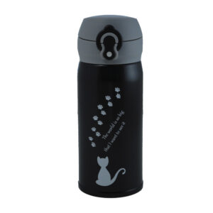 Thermal Bottle Stainless Steel 350 ML Cartoon Cat Printing Flask/Cup for Kids 12 OZ