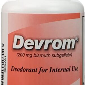 DEVROM 200mg Capsules (Internal Deodorant)- 100 Capsules by Devrom